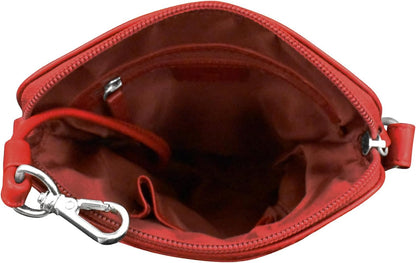 ili New York Genuine Leather Crossbody Bags for Women - Premium RFID Blocking Shoulder Bag Organizer with Adjustable Strap