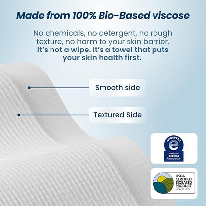 Clean Skin Club Clean Towels XL® Supreme, 100% USDA Biobased Face Towel - Image 9