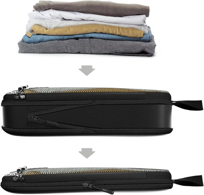 4pc Large Compression Packing Cubes for Travel - Luggage Packing Organizers - Travel Packing Cubes for Suitcases