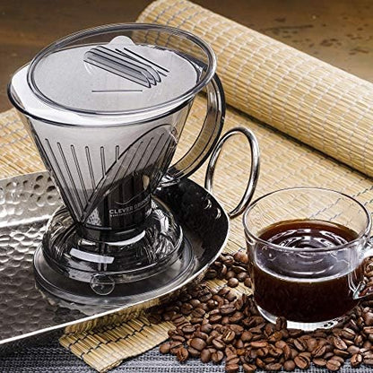 Clever Coffee Dripper | Large 18 oz | Cloud | BPA-Free | 100 Filters