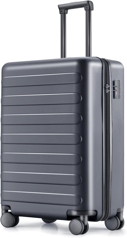 Carry on Luggage 22 X 14 X 9 Airline Approved, 20 Inch Luggage for 3-5 Days Travel, Double Spinner Wheels, 100% Hardshell PC, TSA Lock (02-Grey (Basic), Carry-On 20-Inch)