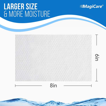 MagiCare 75% Alcohol Hand Sanitizing Wipes (Travel Wipes, 10 Packs) - Premium, Unscented, Large Alcohol Wipes - Hand Wipes Travel Size - Bag, Purse, Car - 10 Packs of 20 (200 Hand Sanitizer Wipes)