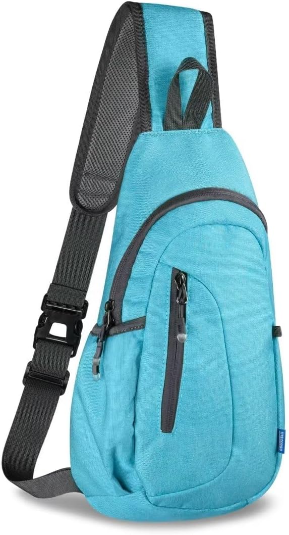 TITECOUGO Small Sling Bag, Lightweight Crossbody Backpack for Men Women, Shoulder Bag for Sports and Outdoor