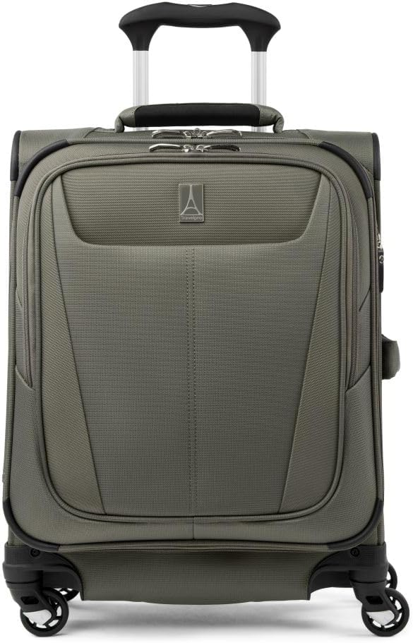 Travelpro Maxlite 5 Softside Expandable Carry-On Luggage with Spinner Wheels, Lightweight, 19-Inch — Slate Green