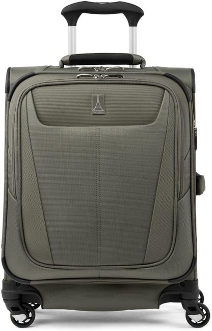 Travelpro Maxlite 5 Softside Expandable Carry-On Luggage with Spinner Wheels, Lightweight, 19-Inch — Slate Green