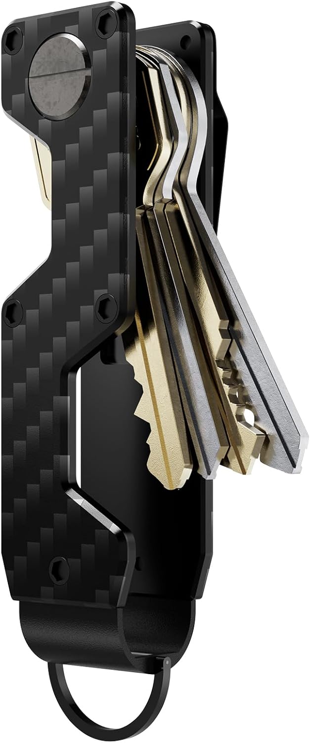 Key Organizer Compact Key Holder Metal Key Chain Minimalist key case key holder for keychain Secures 1-5 Keys