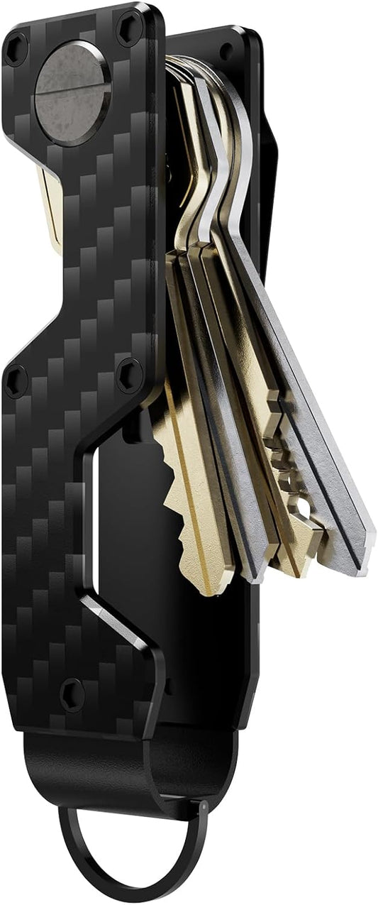 Key Organizer Compact Key Holder Metal Key Chain Minimalist key case key holder for keychain Secures 1-5 Keys