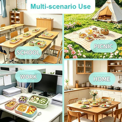 Stainless Steel Food Storage Containers Set of 4 Leak proof Metal Storage BinsMulti-Use for Snacks,Fruits Stackable&Portable for Kitchen Fridge&Outdoor Camping,Storage Containers,Snack Containers