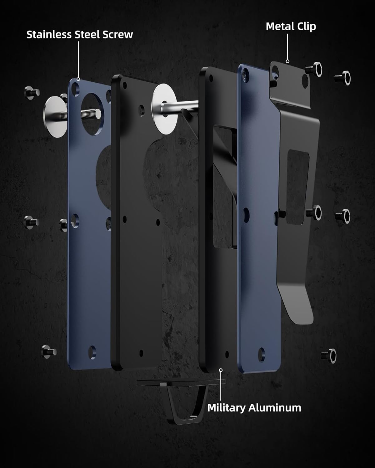 Key Organizer Compact Key Holder Metal Key Chain Minimalist key case key holder for keychain Secures 1-5 Keys