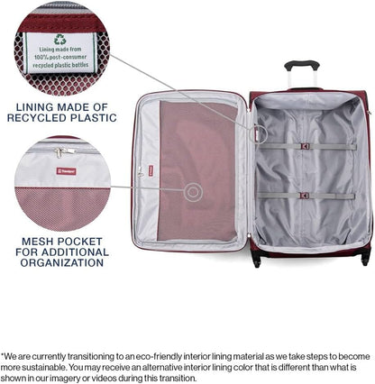 Travelpro Maxlite 5 Softside Expandable Checked Luggage with Spinner Wheels, Lightweight, 29-Inch — Burgundy
