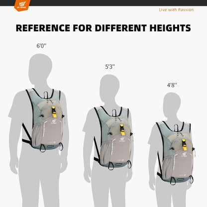 SKYSPER Small Hiking Backpack - 15L Travel Daypack Lightweight Bag Water Resistant Hiking Backpacks for Women Men