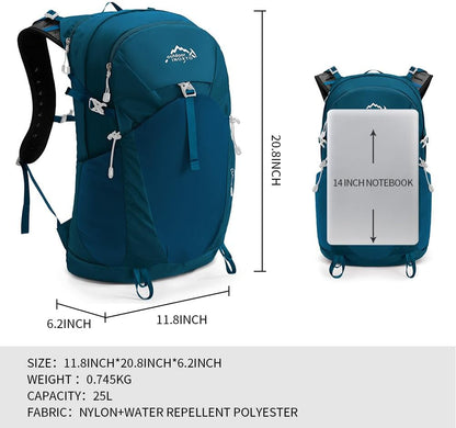 Hiking Hydration Backpack with 3l Water Bladder for Women and Men 25L Water Backpack for Hiking, Cycling, Climbing, Camping