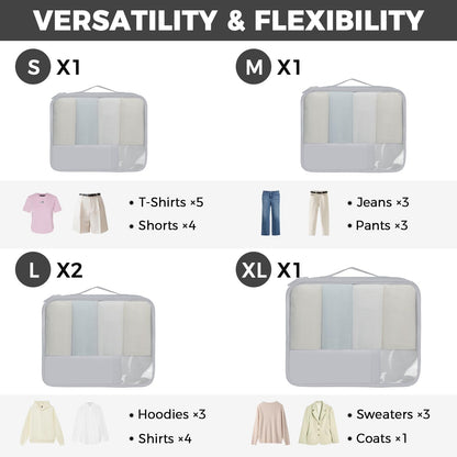 BAGAIL 9 Set Packing Cubes Luggage Packing Organizers for Travel Accessories