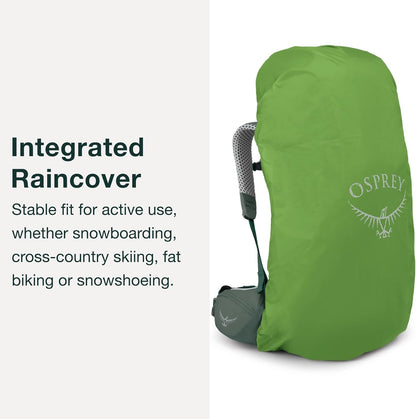 Osprey Atmos AG LT 50L Men's Backpacking Backpack, Black, S/M