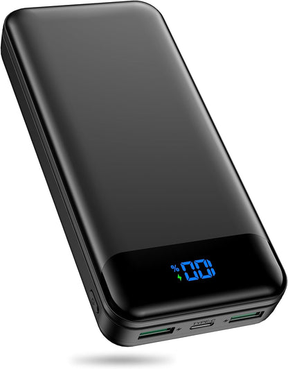 Portable Charger Power Bank 40000mAh Powerbank PD 30W and QC 4.0 Fast Charging External Battery Pack with USB-C LED 3 Outputs & 2 Inputs Portable Charging for iPhone 15 14 13 pro, Samsung