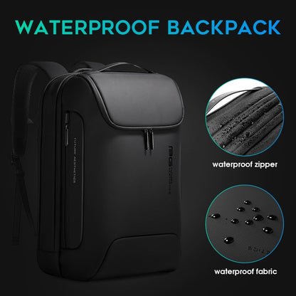 BANGE Men's Anti-Theft Backpack,Waterproof Fashion Travel Backpacks,High Tech Backpack with USB3.0 Charging Port,Business Laptop Backpack Fits 17.3 Inch Notebook…