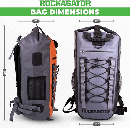 Rockagator Waterproof Backpack - 40 Liter HYDRIC Series Water Proof Floating Dry Bag River Pack