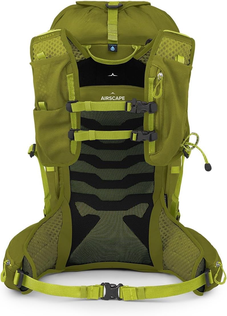 Osprey Talon Velocity 30L Men's Hiking Backpack, Matcha Green/Lemongrass, S/M