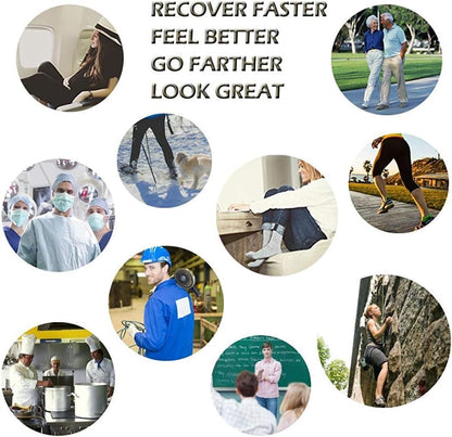 Iseasoo Copper Compression Socks for Men & Women – Plantar Fasciitis Relief, Ankle Support & Circulation – Running & Recovery