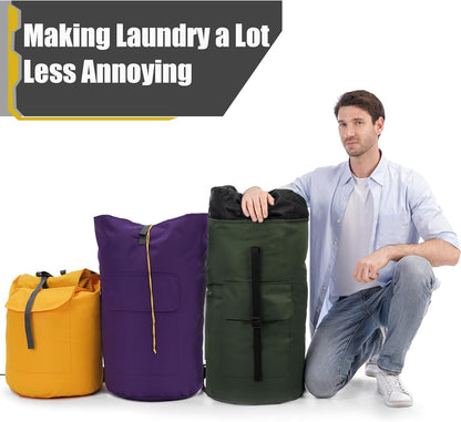 Laundry Bag, Extra Large Laundry Bags for College, Laundry Bag with Straps, Dorm Room Essentials, Laundry Duffle Bag, Dirty Clothes Bag, Laundry Bags for Travel, College Dorm Essentials for Guys