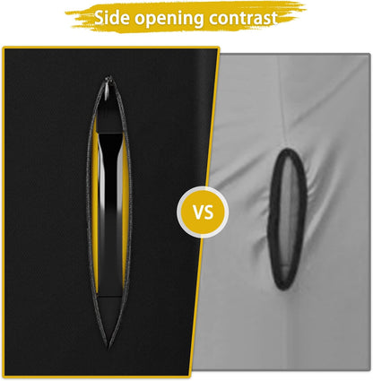 20 Inch PVC Luggage Protector Covers for TSA Approved Clear Suitcase Cover Protector Transparent Luggage Protective Cover Set (Black, Suitable for 19"-20")