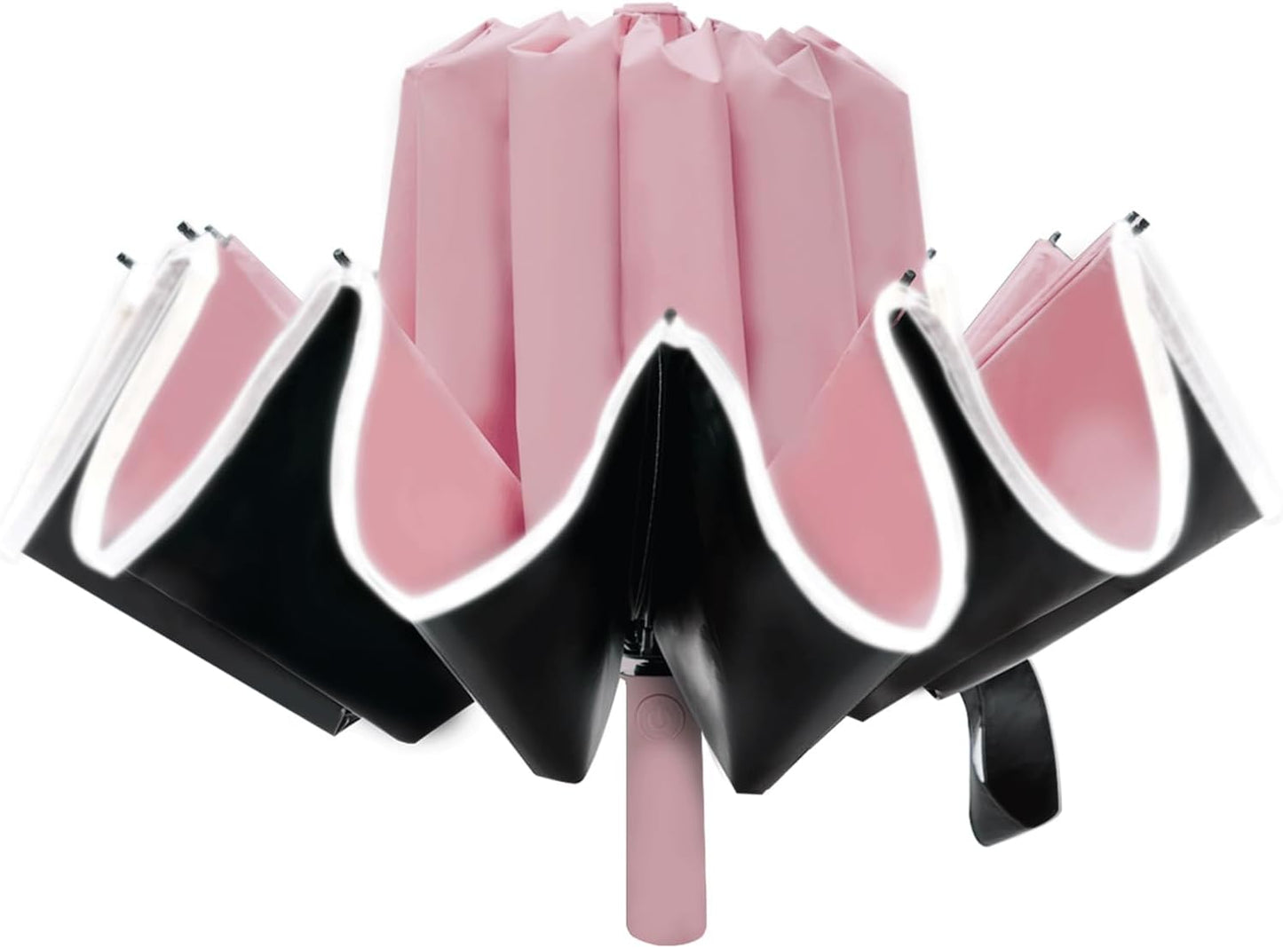 Large Double-Ribs Umbrella Automatic Folding Umbrella for Women Men, Travel, UPF 50+ UV Protection