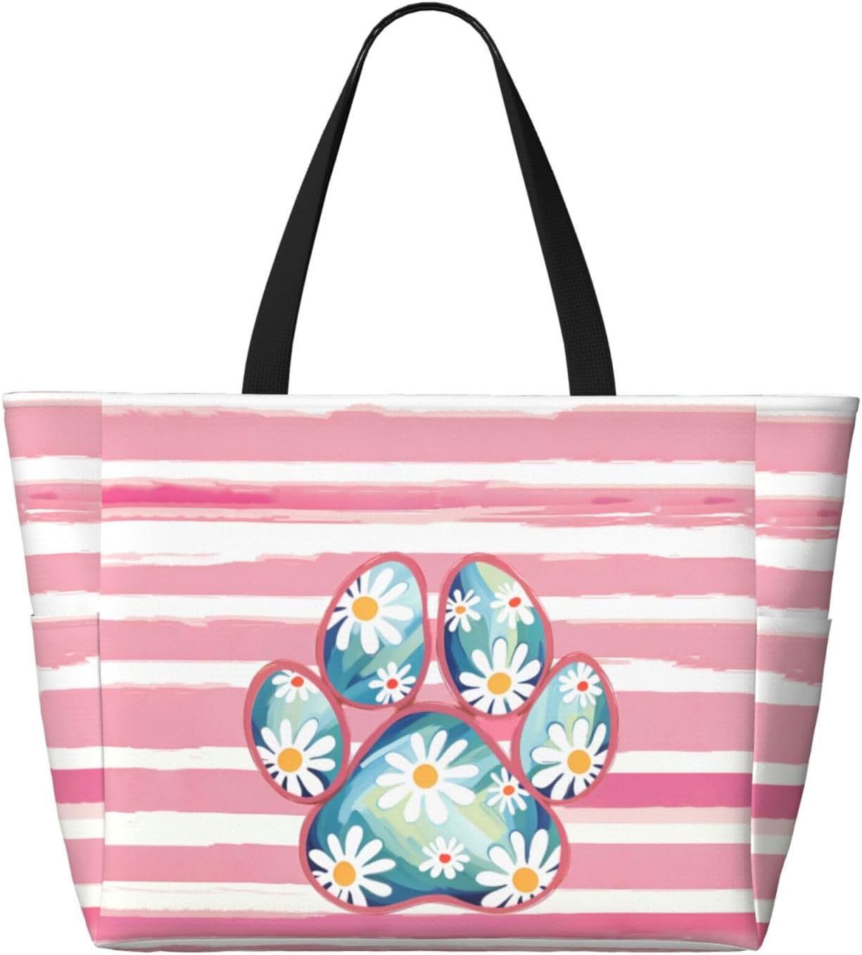 Beach Bag for Women Beach Tote Bag Waterproof Sandproof Large Bags with Zipper Big Capacity for Vacation Travel