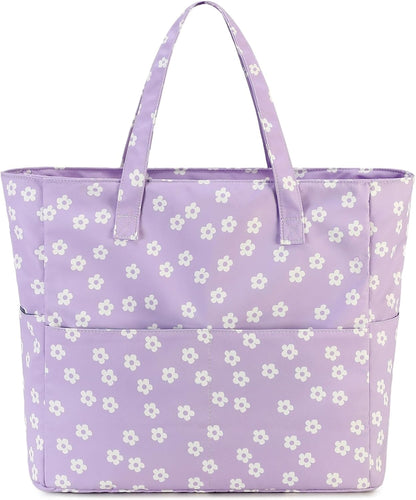 Waterproof Beach Tote Pool Bags for Women Ladies Extra Large Gym Tote Carry On Bag With Wet Compartment for Weekender Travel