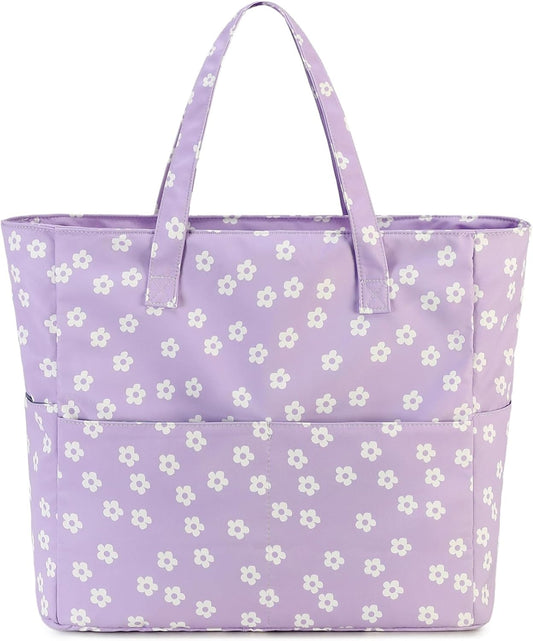 Waterproof Beach Tote Pool Bags for Women Ladies Extra Large Gym Tote Carry On Bag With Wet Compartment for Weekender Travel