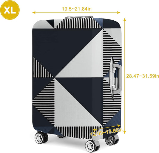 30 Inch PVC Luggage Protector Covers for TSA Approved Clear Suitcase Cover Protector Transparent Luggage Protective Cover Set (Triangle, Suitable for 30"-31")