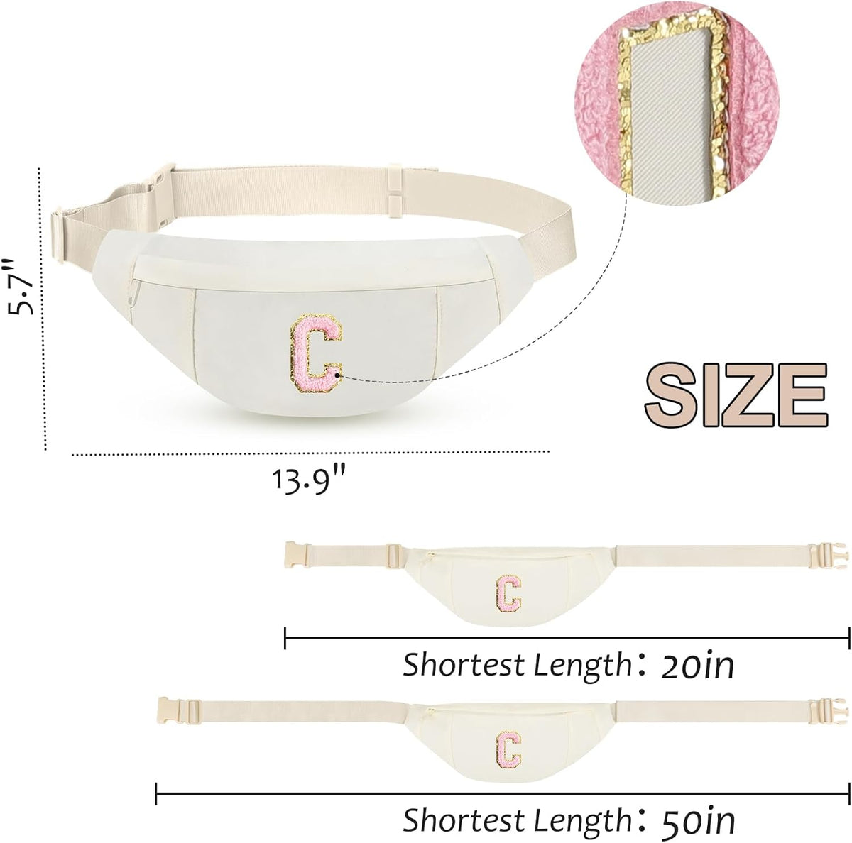 MAXTOP Large Crossbody Fanny Pack with 4-Zipper Pockets,Gifts for Enjoy Sports Festival Workout Traveling Running Casual Hands-Free Wallets Waist Pack Phone Bag Carrying All Phones