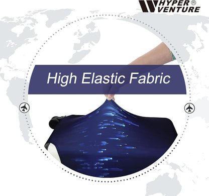 HYPER VENTURE Washable Luggage Cover - Fashion Suitcase Protector Fits 27-30 Inch Luggage (Nightscape, L)