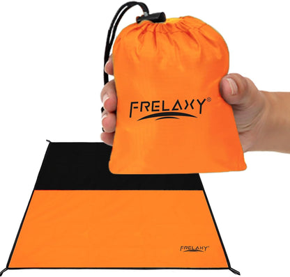 Frelaxy Pocket Picnic Blanket, Waterproof Sandproof Beach Mat, Compact Camping Tarp for Festivals, Hiking, Travel, Outdoor Recreation