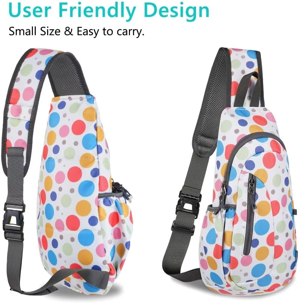 TITECOUGO Small Sling Bag, Lightweight Crossbody Backpack for Men Women, Shoulder Bag for Sports and Outdoor