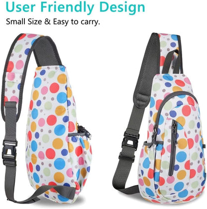 TITECOUGO Small Sling Bag, Lightweight Crossbody Backpack for Men Women, Shoulder Bag for Sports and Outdoor