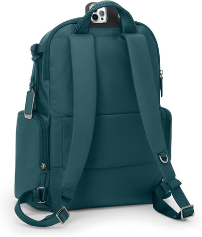 TUMI - Voyageur Celina Backpack - Women's Work and Travel Bag - 16.0" X 10.6" X 6.5" - Holds Up to 16" Laptop - Lagoon
