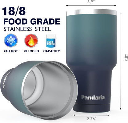 30 oz Tumbler Cup with Lids and Straws, 100% Leak-Proof, Cupholder Friendly Insulated Cup with Straw, Double Wall Powder Coated Stainless Steel Tumbler, Ideal Gift for All Occasions (Boss)