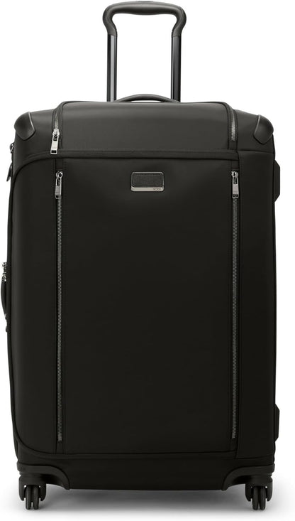 TUMI - Voyageur Leger 4 Wheeled Luggage - Women's Lightweight and Spacious, Sleek Silhouette, Durable Premium Suitcase - 26" Short Trip Expandable Packing Case, Black with Gunmetal Hardware