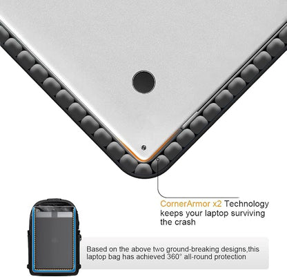 Canvas Laptop Backpack-Anti Theft Bag - Image 3