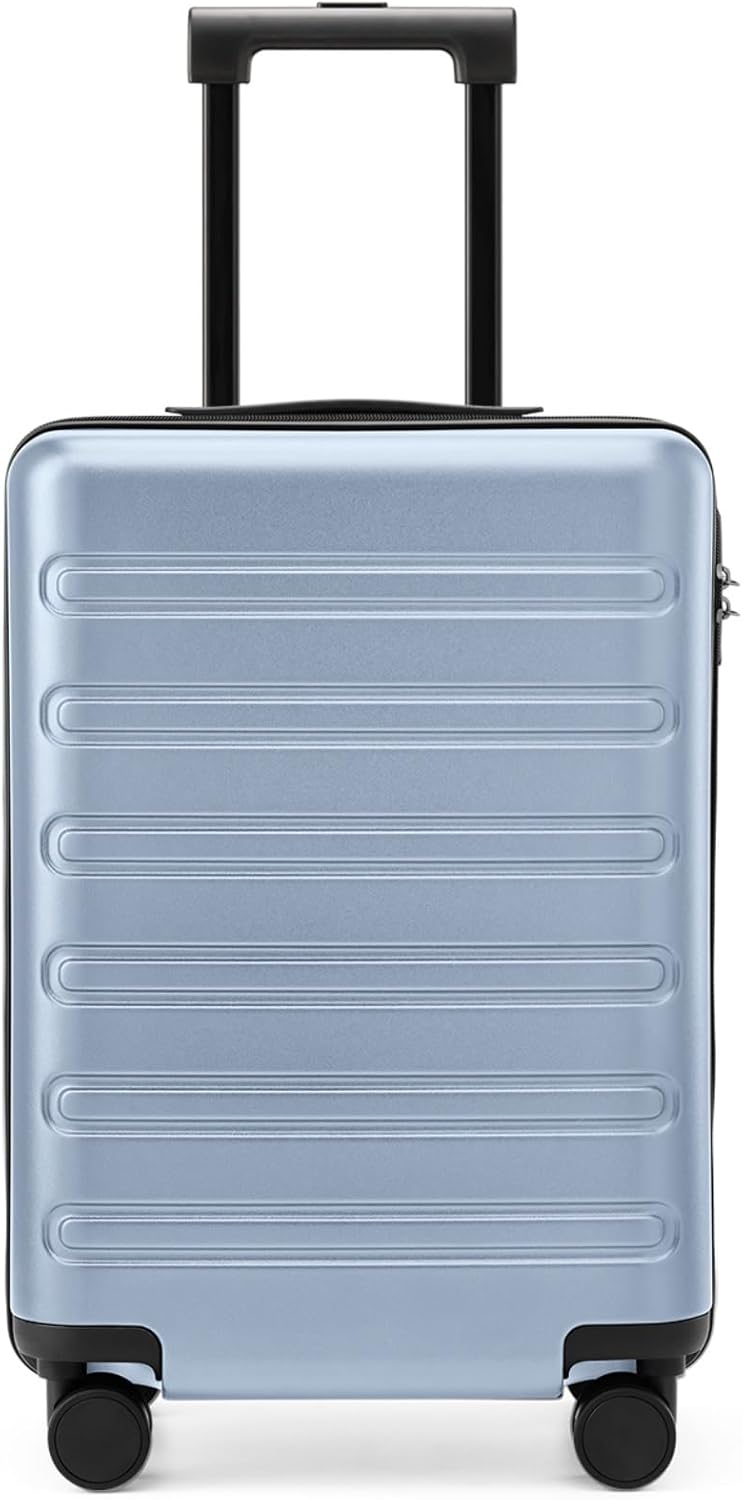 Carry on Luggage 22 X 14 X 9 Airline Approved, 20 Inch Luggage for 3-5 Days Travel, Double Spinner Wheels, 100% Hardshell PC, TSA Lock (09-Blue, Carry-On 20-Inch)