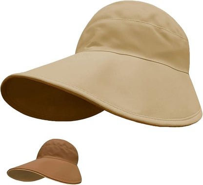 Sun Hats for Womens Wide Brim UV Protection Fishing Hats Packable Reversible by huablo