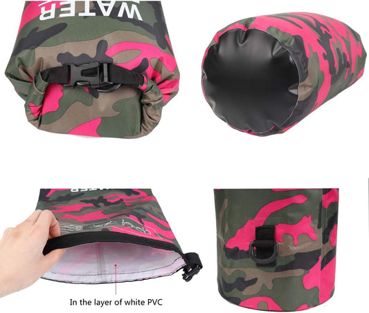 Waterproof Dry Bag 2L/5L/10L/15L/20L/30L, Roll Top Sack Keeps Gear Dry for Kayaking, Rafting, Boating, Swimming, Camping, Hiking, Beach, Fishing with Free Waterproof Phone Case