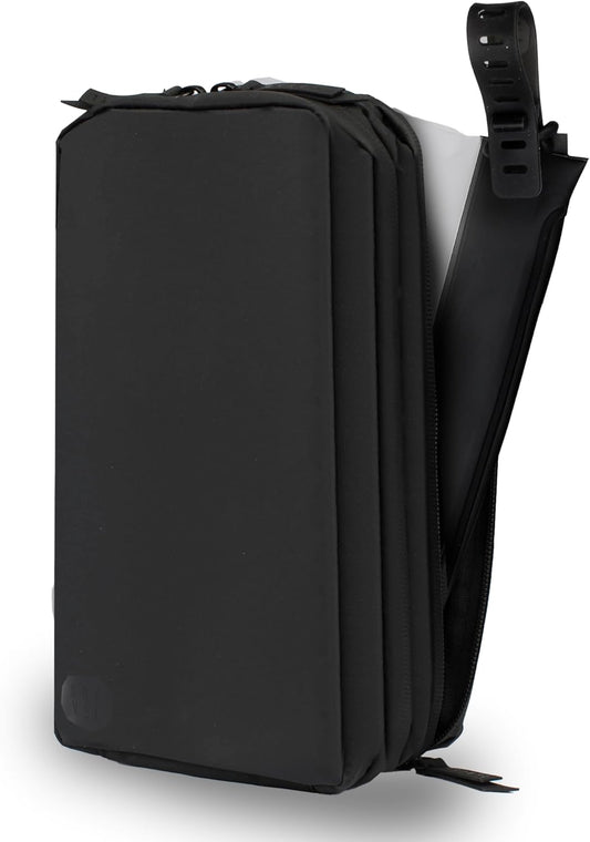 Gravel Hanging Toiletry Bag – Compact, Water-Resistant Travel Dopp Kit (Black, Plus)