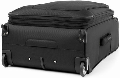 Travelpro Maxlite 5 Softside Expandable Upright 2 Wheel Checked Luggage, Lightweight Suitcase, Men and Women, Black, Checked Medium 26-Inch