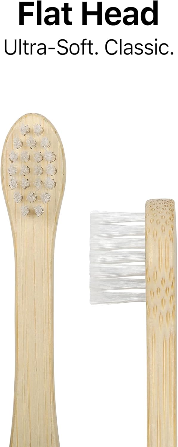 Sea Turtle Plant-Based Bristles, Ultra-Soft Bamboo Toothbrushes, Individually Sealed for Babies (10 Pack)