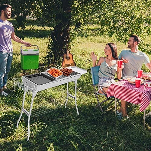Outvita Portable Charcoal Grill, Large, 39 x 12 x 28"
