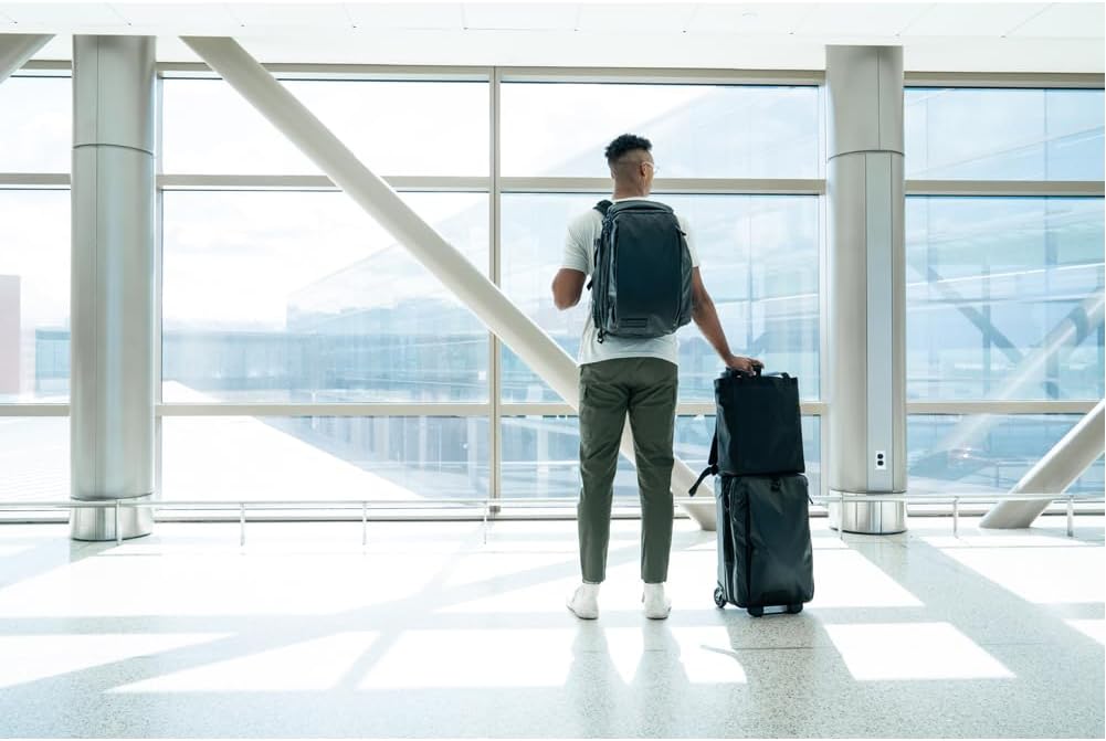 WANDRD TRANSIT Travel Backpack (45L): Large Expandable Carry-On Adventure Bag – Weather-Resistant Travel Backpack with Laptop Sleeve, Dual Side Access & Hidden AirTag Pocket