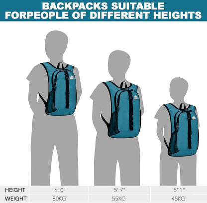 Seektop 15L Small Hiking Backpack for Women Men, Foldable Packable Backpack with Phone Pocket, Lightweight Travel Daypack for Hiking Camping Outdoor (Lake Blue)