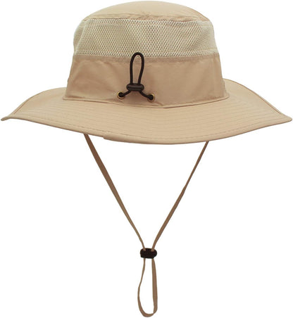 Home Prefer UPF 50+ Men's Sun Hat Wide Brim Bucket Hat UV Protection Hat for Mens Womens Beach Safari Gardening Golf Fishing