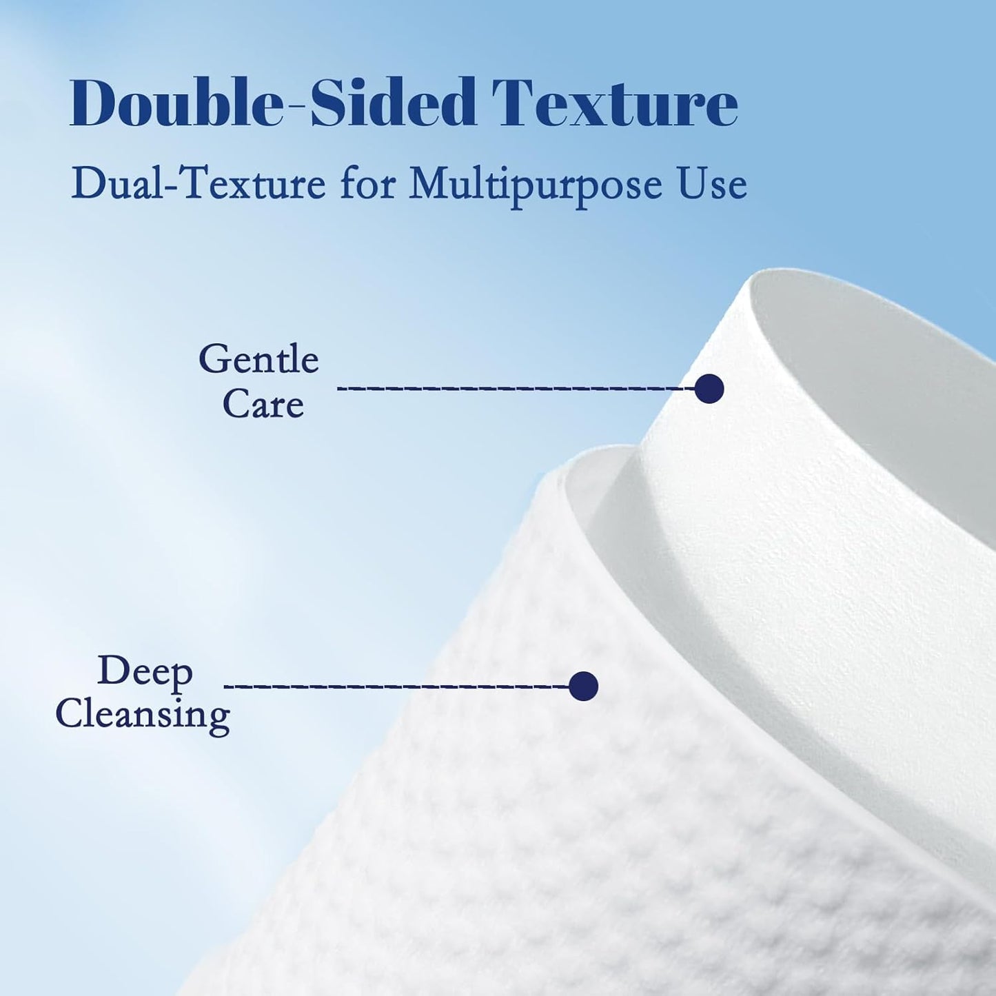 ITO Disposable Face Towel, Ultra-Soft 1-Second Quick-Dry Face Towels, Gentle for Sensitive Dry Oily Skin, Facial Towels for Daily Cleansing Makeup Removal (60 Count (Pack of 1))